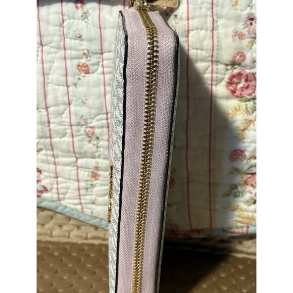 NWT Michael Kors Jet Set Travel Continental Long Wallet Wristlet Powder blush - Picture 3 of 9